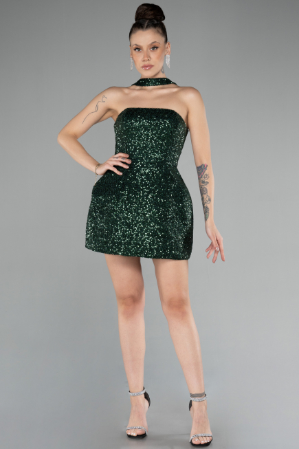 Partykleid Mini Smaragdgrün ABK2201