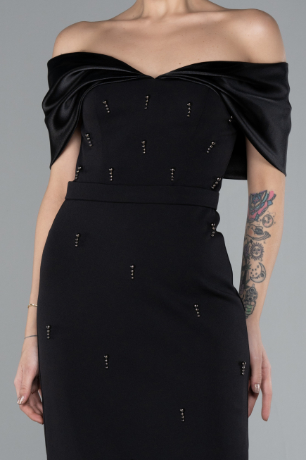 Partykleid Midi Schwarz ABK2212