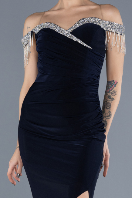 Abendkleid Lang Marineblau ABU4553