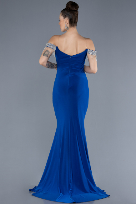 Abendkleid Lang Sächsischblau ABU4553