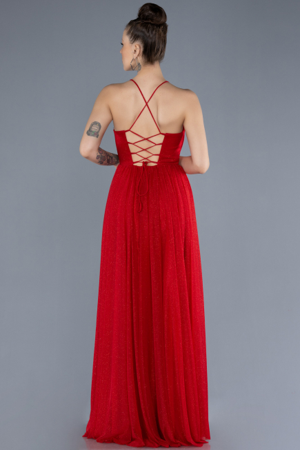 Abschlusskleid Lang Rot ABU4596