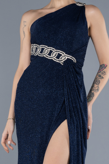 Abendkleid Lang Marineblau ABU4599