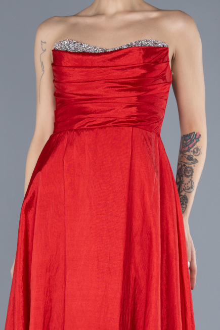 Abendkleid Lang Rot ABU4579