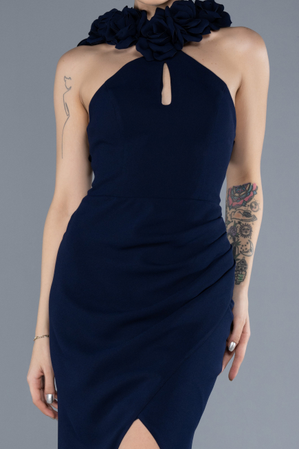 Abendkleid Lang Marineblau ABU4610