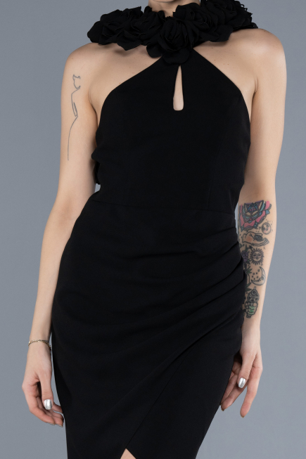 Abendkleid Lang Schwarz ABU4610