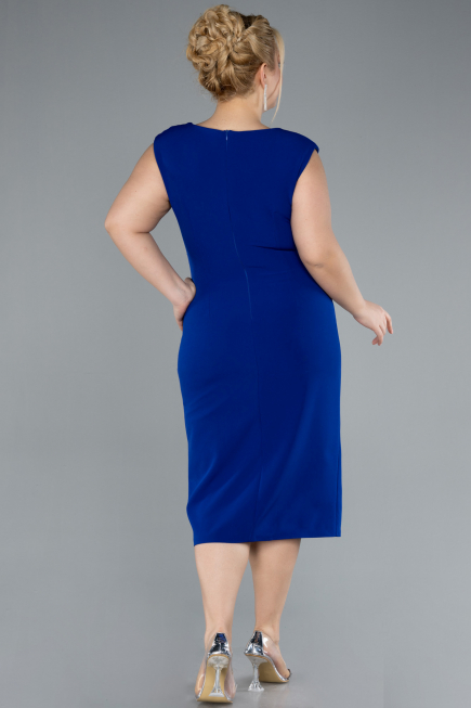 Sächsischblau Partykleid İn Übergröße Midi ABK2190