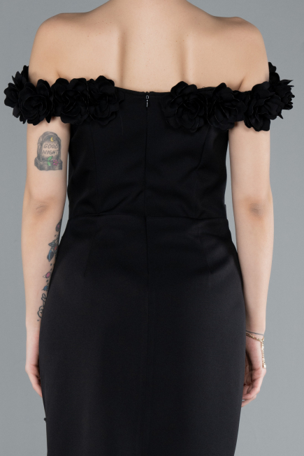 Partykleid Midi Schwarz ABK2248