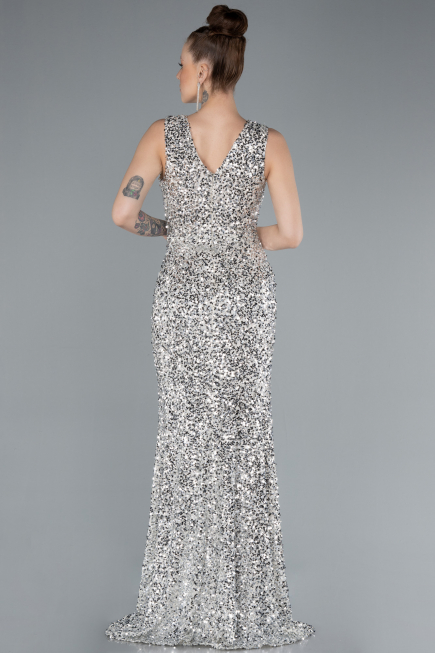 Abendkleid Lang Beige ABU4672