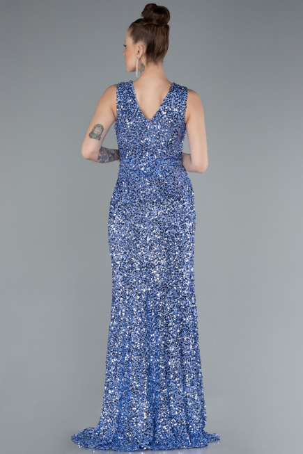 Abendkleid Lang Indigo ABU4672