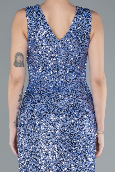 Abendkleid Lang Indigo ABU4672