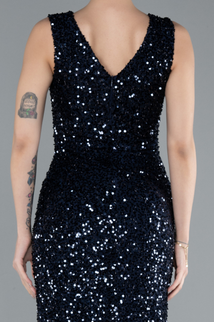 Abendkleid Lang Marineblau ABU4672