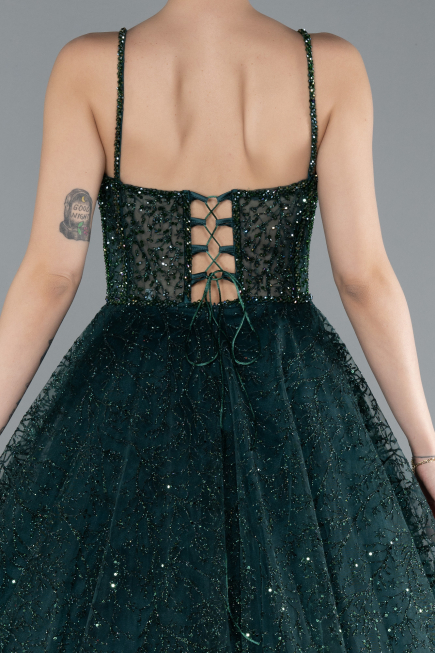 Abendkleid Lang Smaragdgrün ABU3839