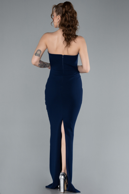 Abendkleid Lang Marineblau ABU4687