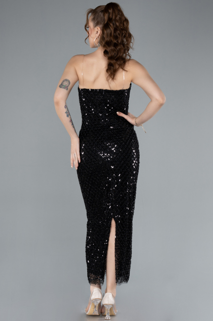 Partykleid Midi Schwarz ABK2260