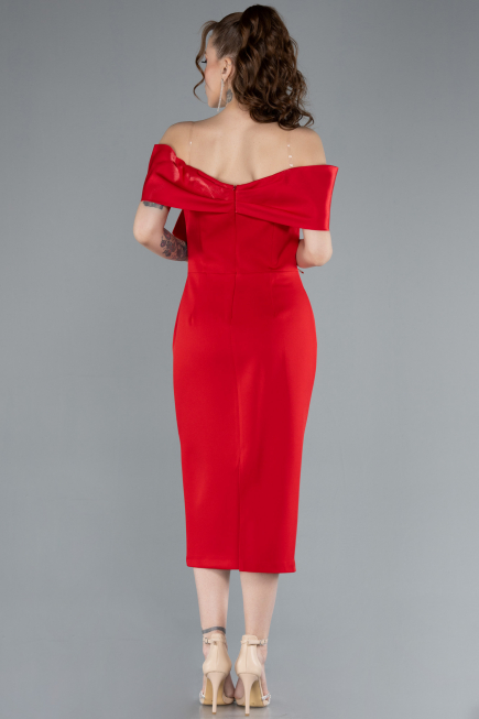 Partykleid Midi Rot ABK2263