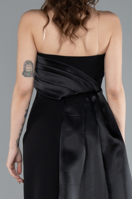 Abendkleid Lang Schwarz ABU4690
