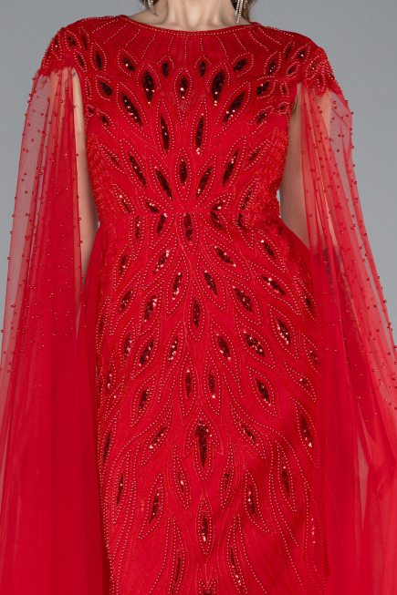 Abendkleid Lang Rot ABU4707
