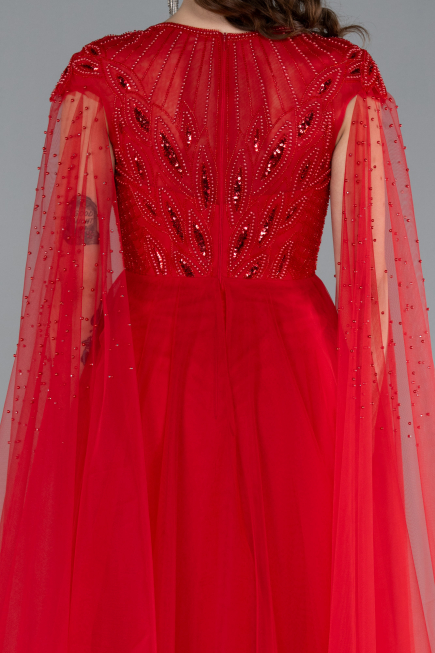 Abendkleid Lang Rot ABU4707