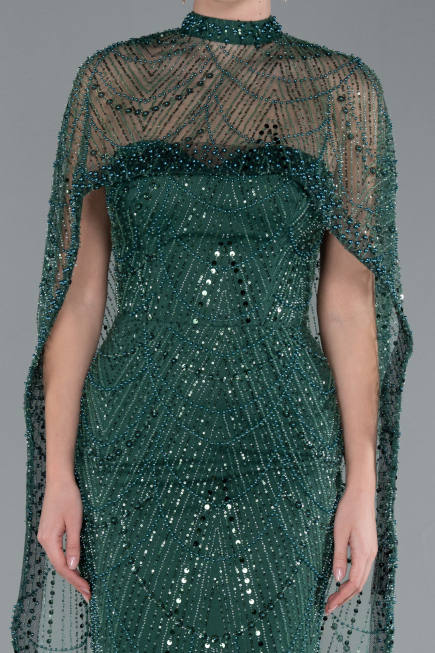 Smaragdgrün Abendkleid Lang ABU4517