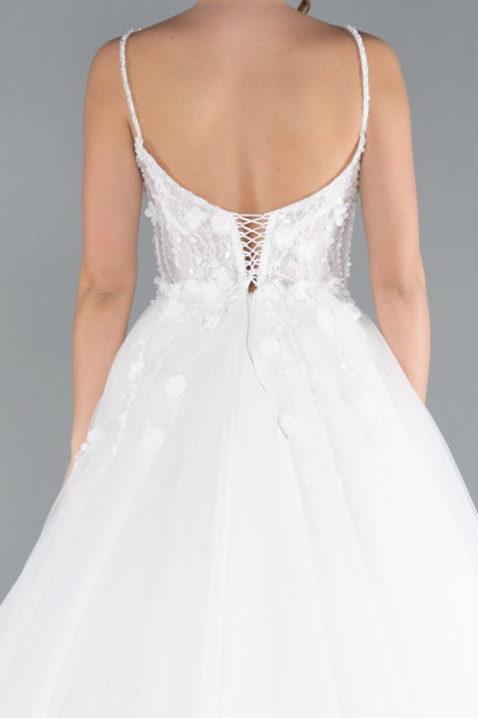 Hochzeitskleider Lang Weiß ABG039