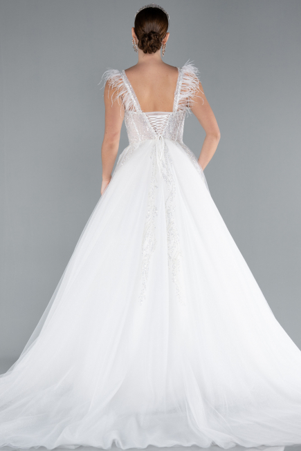 Hochzeitskleider Lang Weiß ABG110