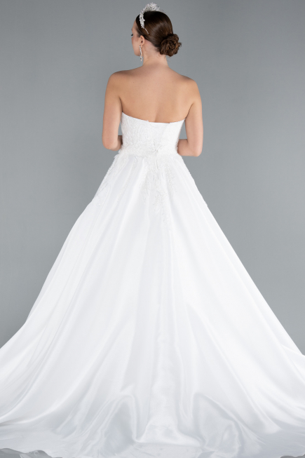 Hochzeitskleider Lang Weiß ABG093