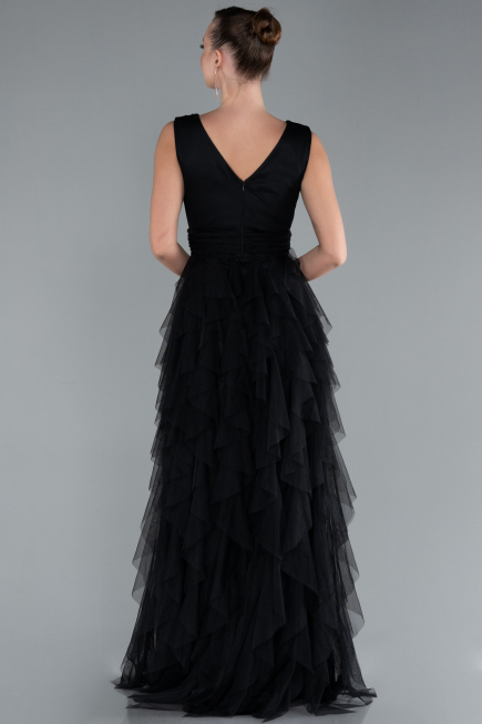 Abendkleid Lang Schwarz ABU4723