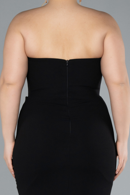 Brautkleid In Übergröße Lang Schwarz ABU4688