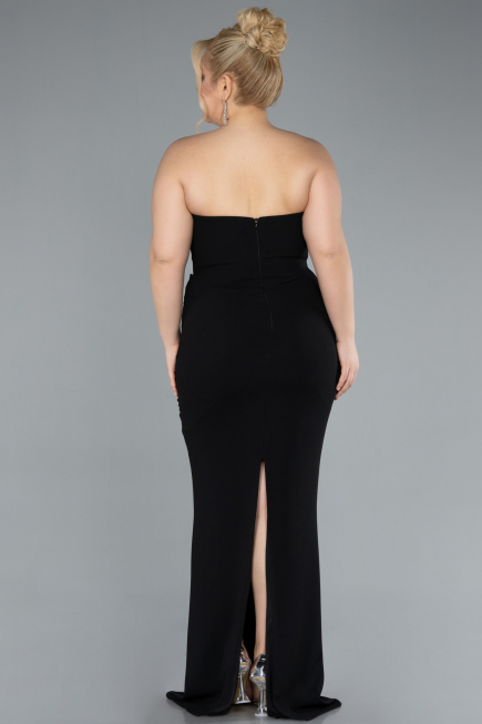Brautkleid In Übergröße Lang Schwarz ABU4688