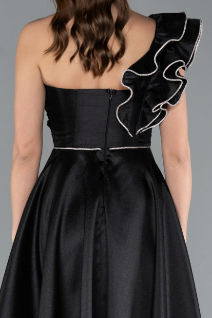 Abendkleid Lang Schwarz ABU4782