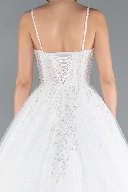 Hochzeitskleider Lang Weiß ABG106