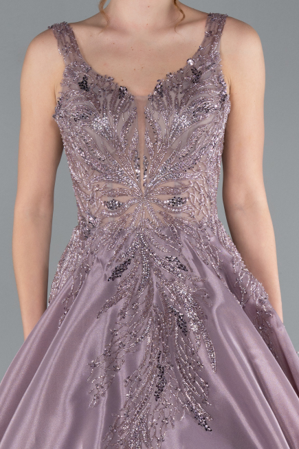 Designer Abendkleid Lang Lavendel ABU4551