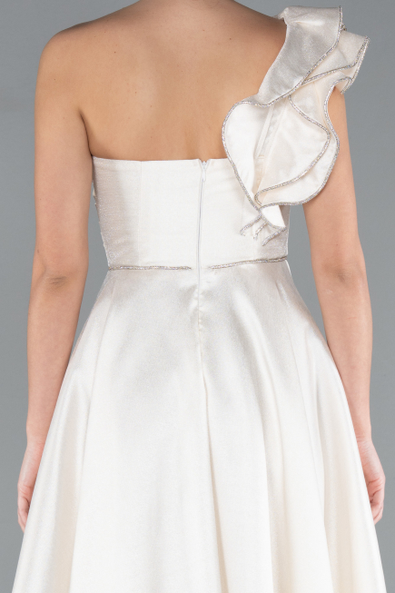 Abendkleid Lang Weiß ABU4782