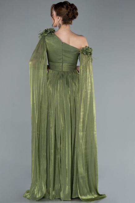 Abendkleid Lang Chiffon Khaki ABU4809