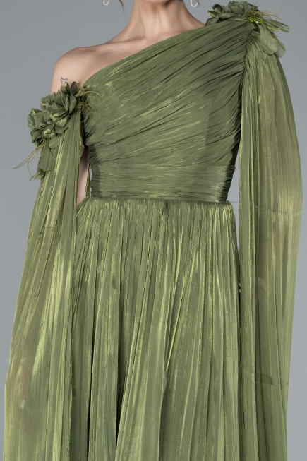 Abendkleid Lang Chiffon Khaki ABU4809