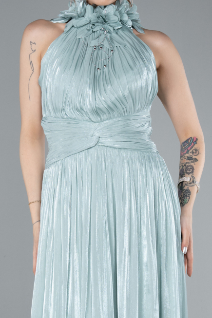 Abendkleid Lang Chiffon Minzgrün ABU4811