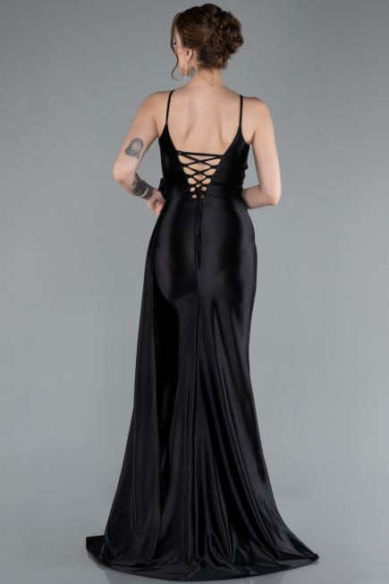 Abschlusskleid Lang Schwarz ABU4814