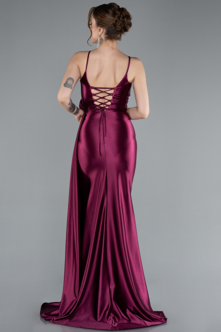 Abschlusskleid Lang Kirschrot ABU4814