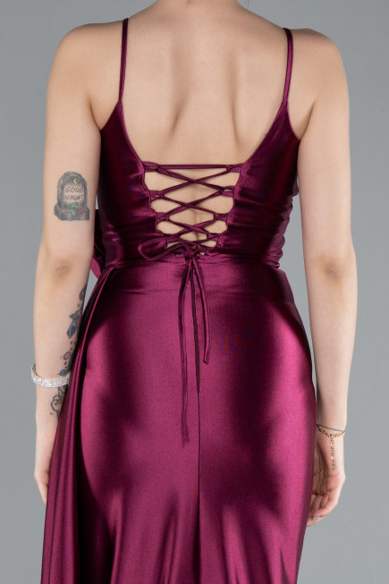 Abschlusskleid Lang Kirschrot ABU4814
