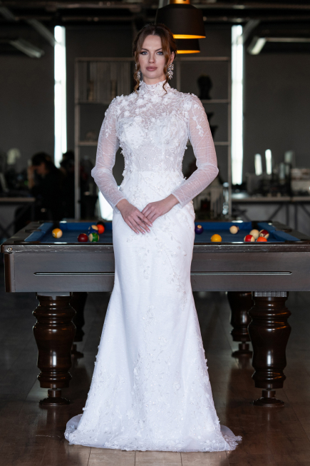 Hochzeitskleider Lang Weiß ABG115