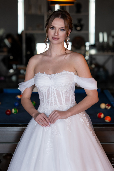 Hochzeitskleider Lang Weiß ABG088