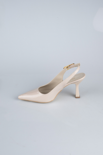 Party-Schuhe Lackleder Beige ABR1130