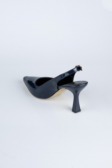 Party-Schuhe Lackleder Marineblau ABR1130
