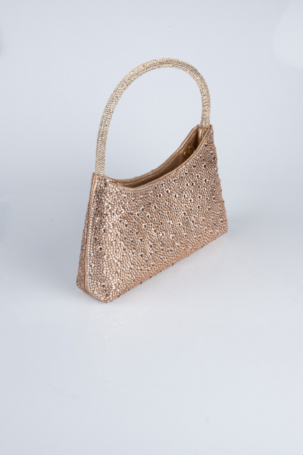 Rosa Abendtasche Steinbesetzt VT915