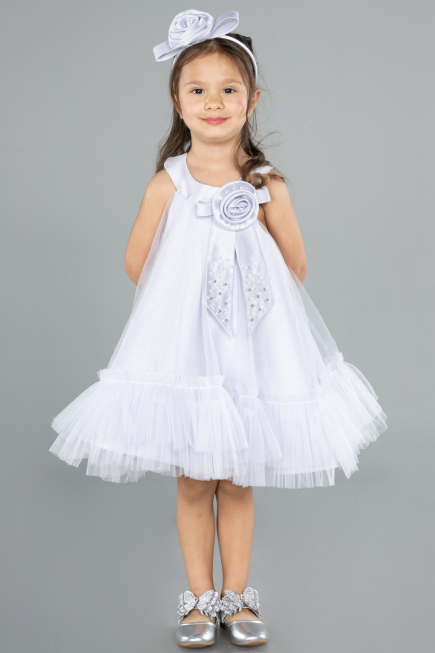 Abendkleid für Kinder Kurz Lila ABK2296