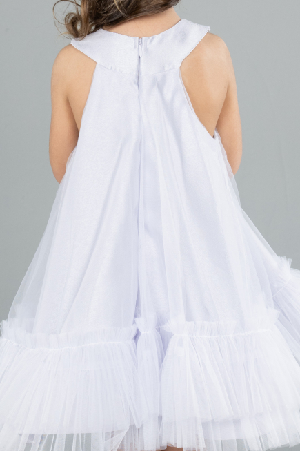 Abendkleid für Kinder Kurz Lila ABK2296