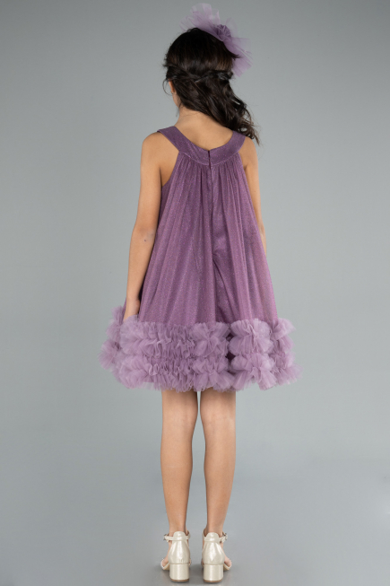 Abendkleid für Kinder Midi Lavendel ABK2297