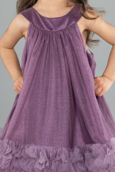 Abendkleid für Kinder Midi Lavendel ABK2297
