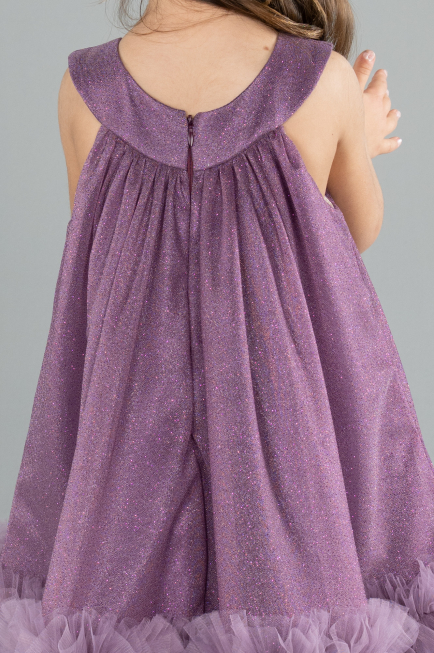Abendkleid für Kinder Midi Lavendel ABK2297