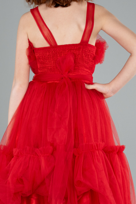 Abendkleid für Kinder Lang Rot ABU4221